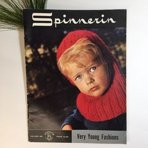 Vintage 1964 Spinnerin Yarn Children Fashions Book